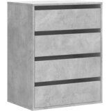  Kutna komoda s ladicama siva boja betona 60x41x76 cm drveni | shoptok.hr