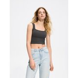 Reserved Strukirani top - tamnosivo | shoptok.hr