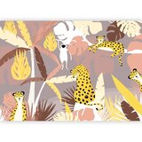  Foto tapeta - Cheetahs in the jungle - landscape with exotic animals with palm trees for children 500x350 Vodootporna | shoptok.hr