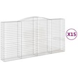  Lučne gabionske košare 15kom 400x50x200/220cm pocinčano željezo | Eponuda.ba