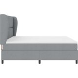 Box Spring Krevet s Madracem - Svjetlosiva 200x200 cm Tkanina | shoptok.hr