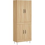 vidaXL Visoka komoda sonoma hrast 69,5x34x180 cm inženirski les, (20956590) | Shoptok.si