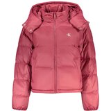 Calvin Klein ženska jakna s odvojivom kapuljačom crvena Slike