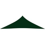vidaXL Senčno jadro oksford blago trikotno 2,5x2,5x3,5 m temno zeleno, (20965406) | Shoptok.si