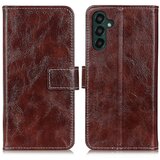 INORCO Retro usnjen ovitek za telefon za Samsung Galaxy A24 4G, tekstura Crazy Horse, odporen na padce etui za telefon stojalo denarnica, (22036805) Cene