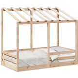 vidaXL Dječji krevet s krovom 70 x 140 cm od masivne borovine Cijene