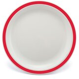  Plitvi Krožnik z Barvnim Robom, Kopoliester, 230mm | Shoptok.si