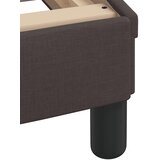 Krevet s madracem Dover tamnosmeđi 100 x 200 cm od tkanine | Eponuda.ba