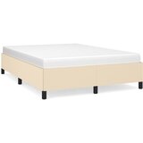 The Living Store Posteljni okvir brez vzmetnice krem 140x190 cm blago - Posteljni Okvir, (21526716) | Shoptok.si