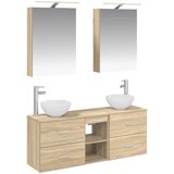  Set ormarića za kupaonicu 5 kom. Hrast sonoma Konstruirano drvo | shoptok.hr