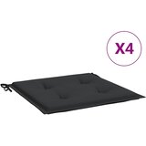  Jastuci za vrtne stolice 4 kom crni 40x40x4 cm od tkanine | shoptok.hr