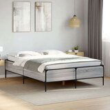 vidaXL Okvir za krevet boja hrasta 120x190cm konstruirano drvo i metal | shoptok.hr