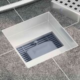  2 u 1 tušni odvod Srebrno 15 x 15 cm Nehrđajući čelik 304 | shoptok.hr