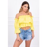 Kesi Yellow blouse over the shoulder Cijene
