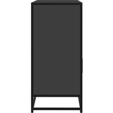 vidaXL Komoda črna 100x35x76 cm inženirski les | Shoptok.si