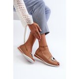 Boto Women's Court Shoes with Eco Leather Decoration Dark Beige Biolita | shoptok.hr
