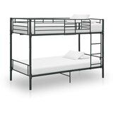 vidaXL pograd črn kovinski 90x200 cm | Shoptok.si