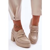 Kesi Leather of women's shoes on the Dunadia beige post Cene