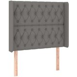  Uzglavlje tamnosivo 93 x 16 x 118/128 cm od tkanine | shoptok.hr