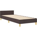  Krevetna konstrukcija Tamno smeđa 100 x 200 cm tkanina | shoptok.hr