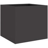 vidaXL Cvetlično korito črno 32x30x29 cm hladno valjano jeklo | Shoptok.si