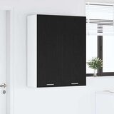 Viseći ormarić s policom Zidne Riga Crni hrast 80 x 31 x 100 cm | shoptok.hr