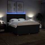  Krevet s oprugama i madracem crni 180x200 cm od tkanine | shoptok.hr