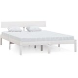  Okvir za krevet masivna borovina bijeli 150 x 200 cm bračni | shoptok.hr