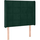  LED uzglavlje tamnozeleno 103x16x118/128 cm baršunasto | shoptok.hr