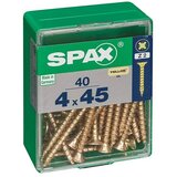 SPAX Univerzalni vijak (4 x 45 mm, Puni navoj, 40 Kom.) | shoptok.hr