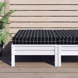 vidaXL Blazina za palete črn karo vzorec 60x60x10 cm oxford tkanina Cene
