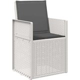  Komplet za jedilnico v vrtu z blazino 7 pcs Bela in antracit PP, (5000301215) | Shoptok.si