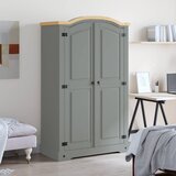 Furnova Garderobna omara mehiška borovina Corona Range z 2 vrati siva, (21930366) | Shoptok.si