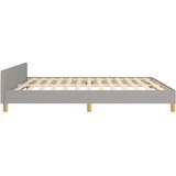  Okvir za krevet bez madraca svjetlosivi 160 x 200 cm od tkanine | shoptok.hr