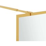  Stijenka za walk-in tuš s prozirnim staklom ESG zlatna 80x195cm | shoptok.hr
