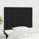  Uzglavlje Crno 90x5x118/128 cm Tkanina | shoptok.hr