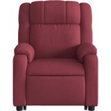  Naslonjač na podizanje od tkanine crvena boja vina | shoptok.hr