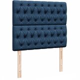  Otomanski okvir kreveta s madraca plavi 120x190 cm od tkanine | shoptok.hr