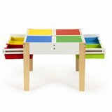ECO TOYS stol sa spremnikom i ladicama za igračke i dvije stolice | shoptok.hr