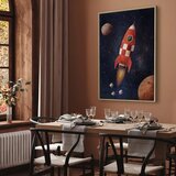  Slika - Into the Unknown by Rocket (1 Part) Vertical 80x120 U prirodnom drvenom okviru | shoptok.hr