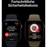 Apple Watch Series 12 GPS 46mm M/L v v b MJEJ4ZR/A, aluminijasto ohišje sivi barvi vesolja, športni trak mornarsko | Shoptok.si