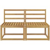  2 Komad Srednja sofa za van Čvrsto drvo akacije Bijela | shoptok.hr