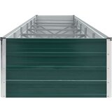  Povišena vrtna gredica od pocinčanog čelika 480x80x45 cm zelena | shoptok.hr