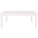  Stolić za kavu bijeli 100x100x40 cm od masivne borovine | shoptok.hr