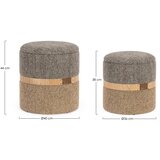 BIZZOTTO Sivi/smeđi tabure Talya – | shoptok.hr