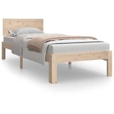 Maison Chic Posteljni okvir - Enojna postelja - Postelja za odrasle trden les 75x190 cm-J15469, (21762205) Cene