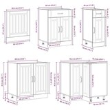  11-dijelni set kuhinjskih ormarića Lucca konstruiranog drva | shoptok.hr