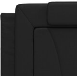  Okvir kreveta s LED svjetlima crni 200 x 200 cm od umjetne kože | shoptok.hr