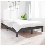 Za krevet sivi 200 x 200 cm od masivne borovine | shoptok.hr
