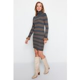 Trendyol Anthracite Mini Turtleneck Sweater Dress | Shoptok.si